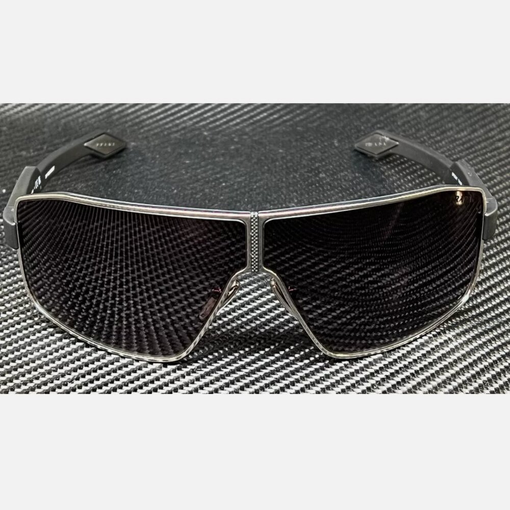 Prada Men's Gunmetal Grey Sunglasses - Picture 2 of 4